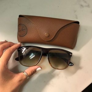 Brown Ray-Ban Wayfayer Glasses